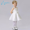 Organza Lace A Line Scoop Bow White Flower Girl Dresses